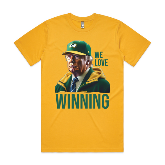 'We Love Winning' Donald Trump Green Bay Packers Shirt